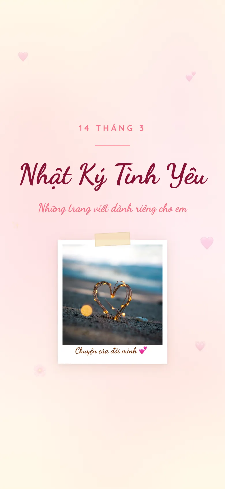 Thiệp Tỏ Tình — Nhật Ký Tình Yêu