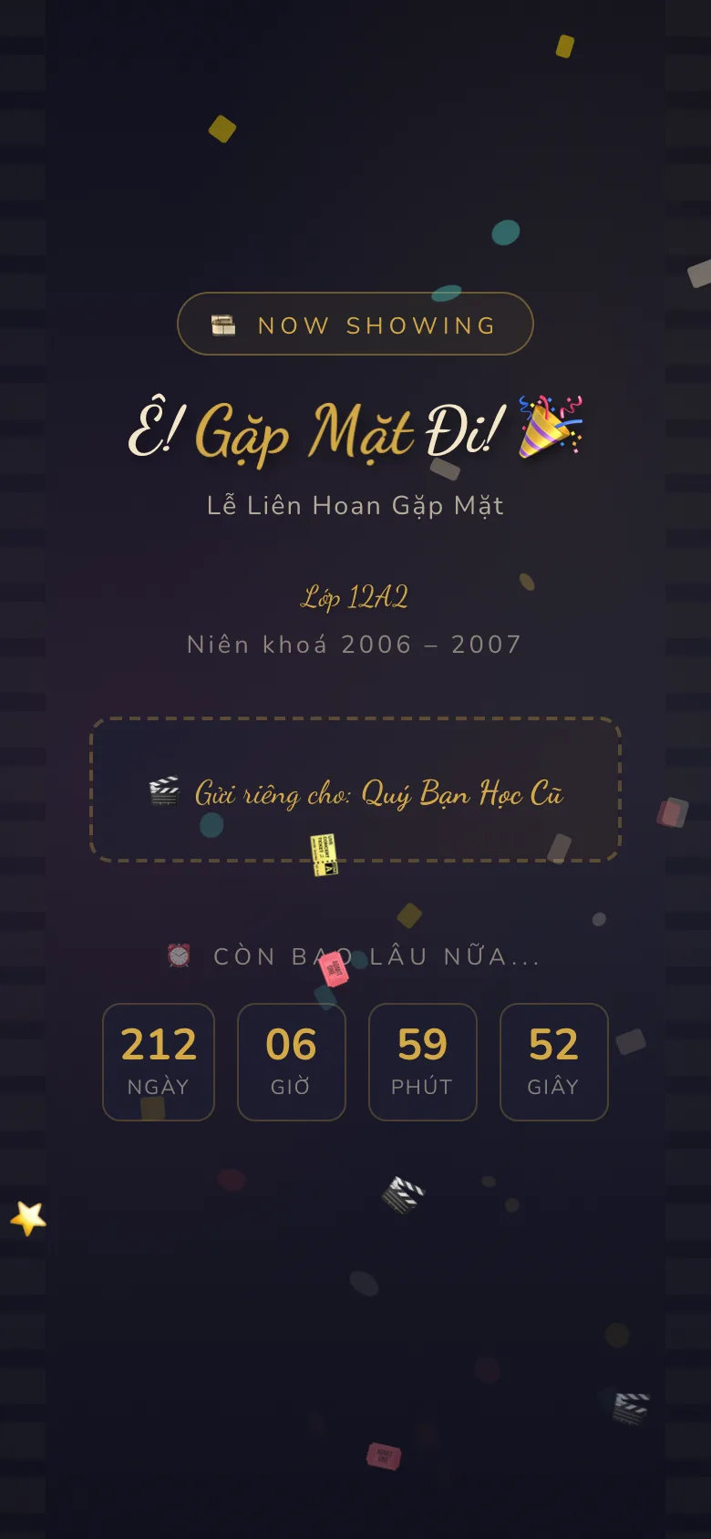 Thiệp Liên Hoan Gặp Mặt — Cuốn Phim Tuổi Học Trò