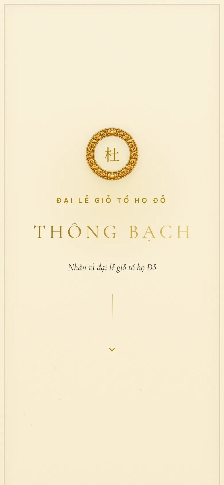 Thiệp Giỗ Tổ Dòng Họ — Kim Tối Giản