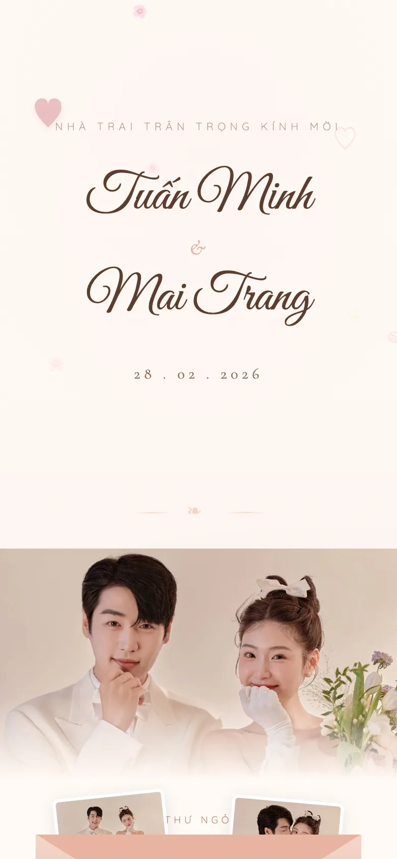 Thiệp Cưới - Blue Romantic