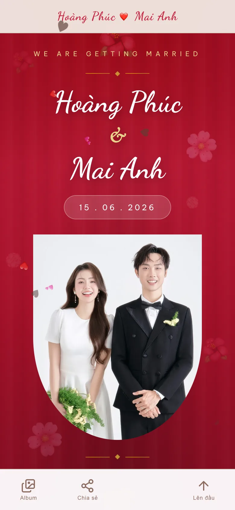 Thiệp Cưới - Weddingday Traditional
