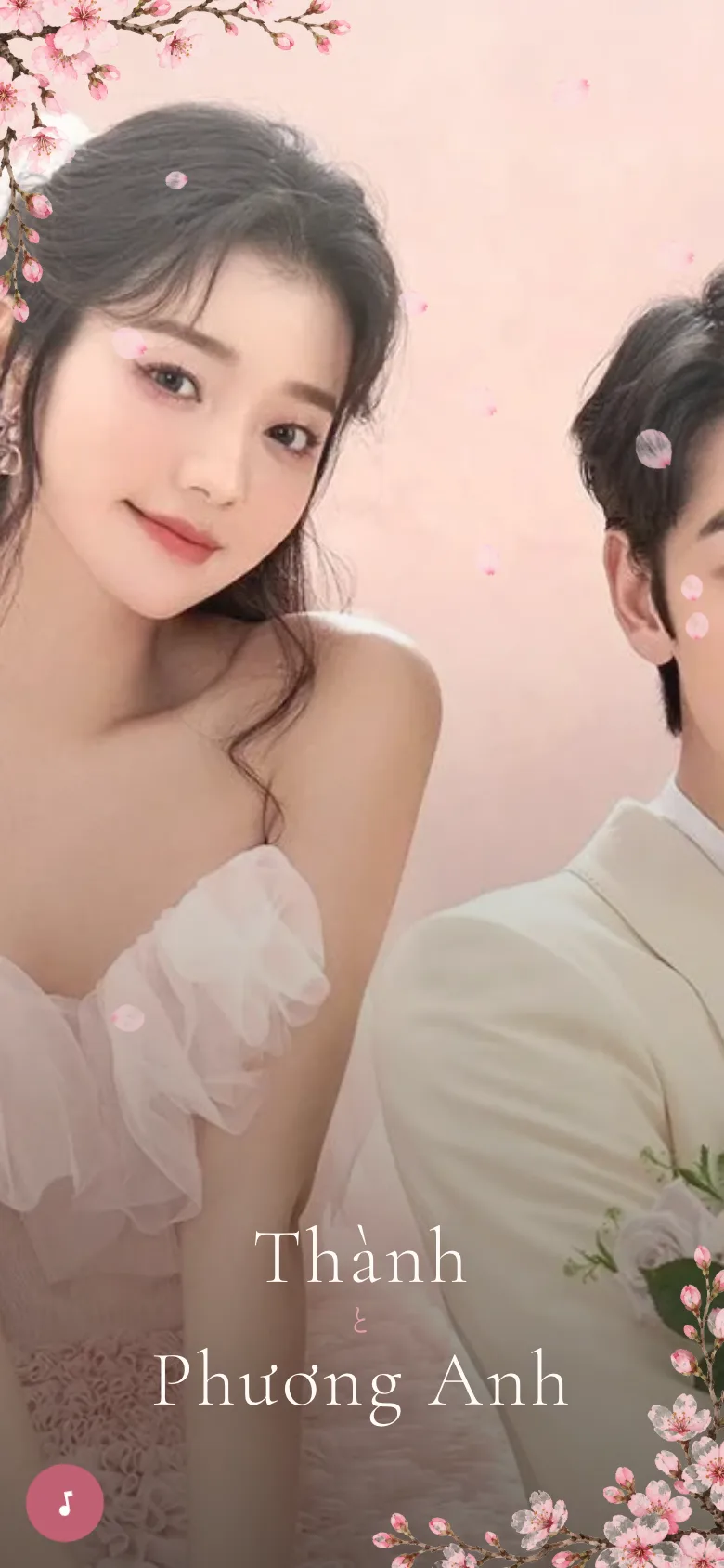 Thiệp Cưới Anh Đào — Sóng Seigaiha